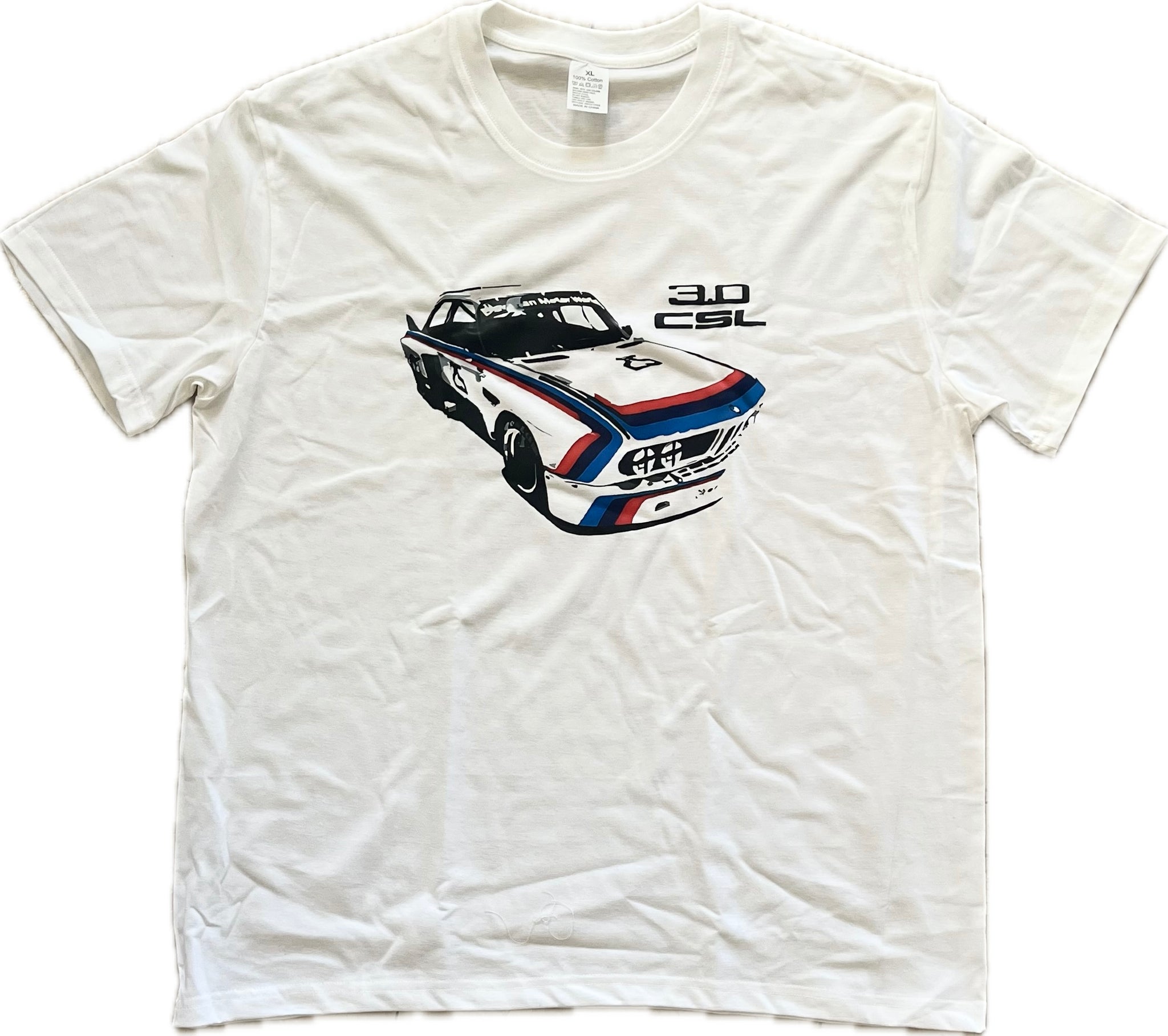 BMW E9 2800 CS, 3.0 CS CSI White T-Shirt