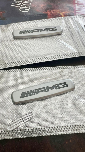 AMG (2) Badge Aluminum Seat badge Emblem