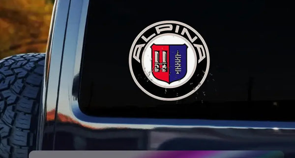 BMW ALPINA Glass and  Body Die Cut Stickers