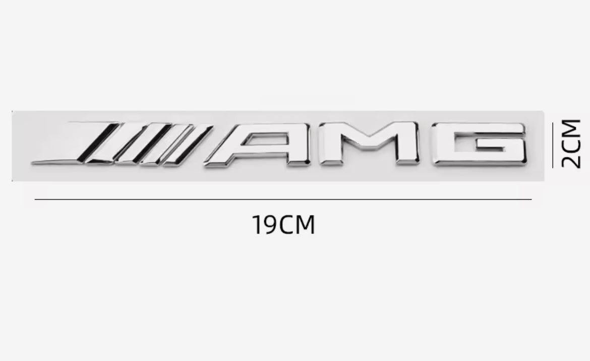 AMG Badge Aluminum Flat ( and Beveled )Rear door  badge Emblem