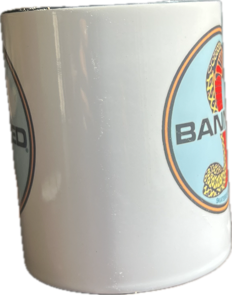 BANNED Ford Cobra F1 White  Mug