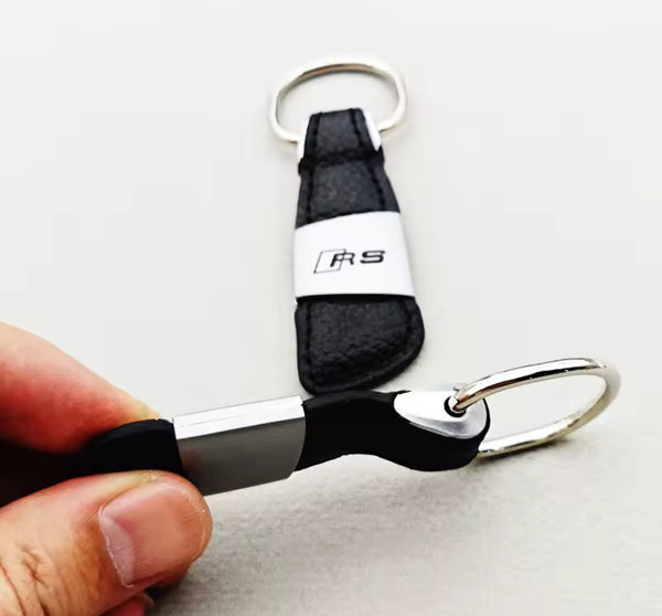 Audi RS Leather X Metal Keychain