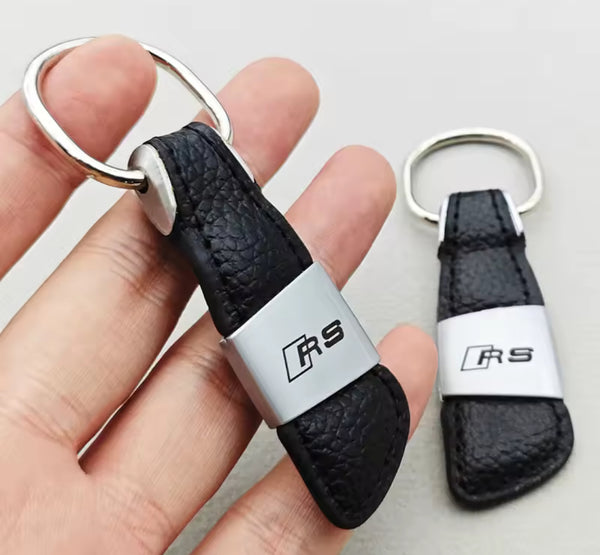 Audi RS Leather X Metal Keychain