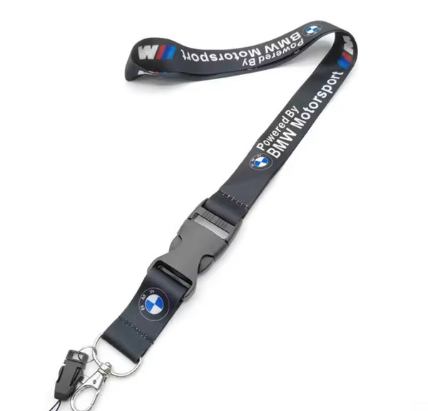 BMW Black F1 Pit crew Lanyard Keychain