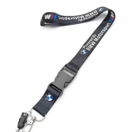 BMW Black F1 Pit crew Lanyard Keychain