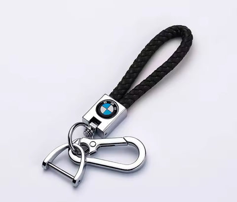 BMW Badge and  Braided Rope Keychain
