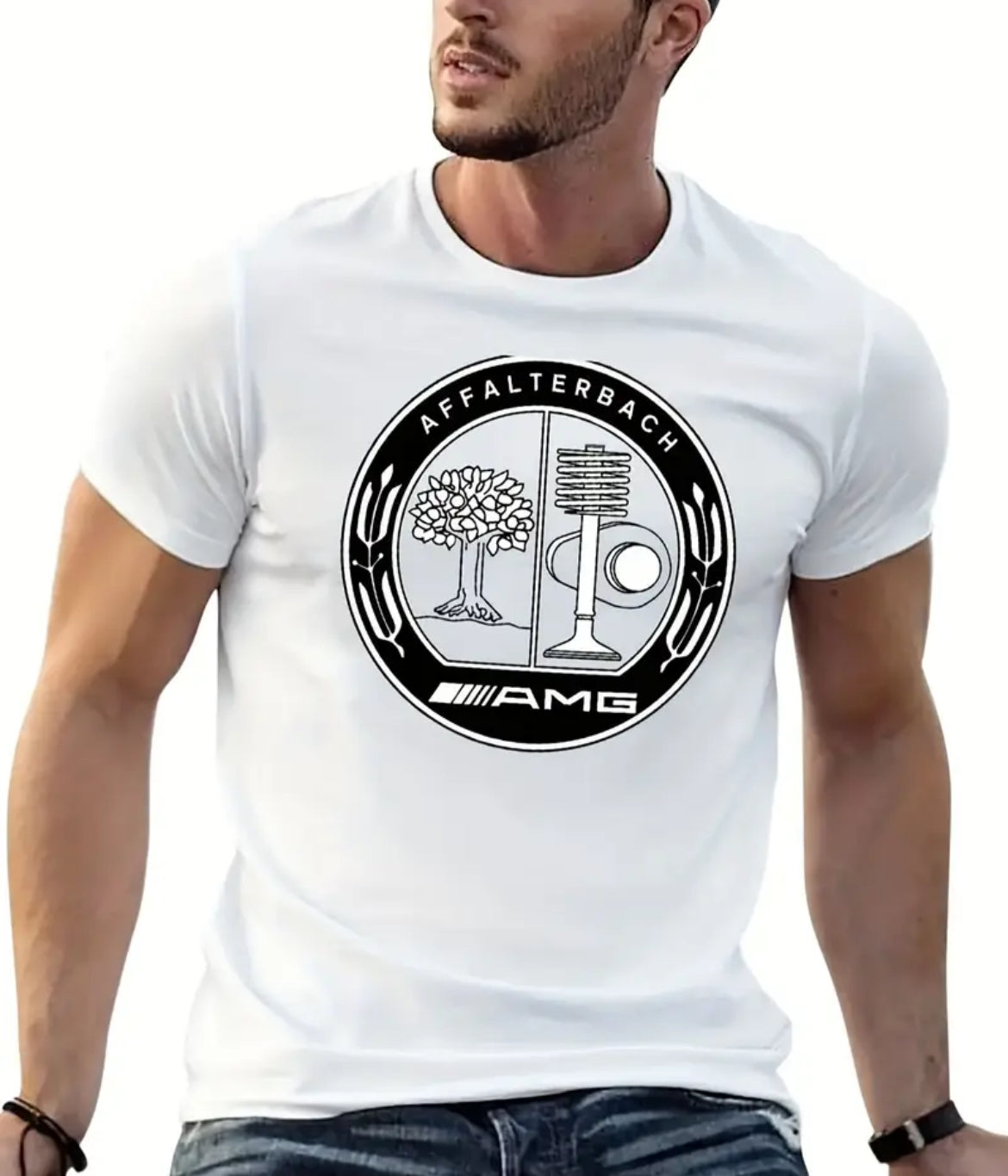 AMG Mercedes-Benz Front logo White T-Shirt