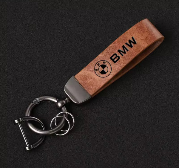 BMW Leather Keychain