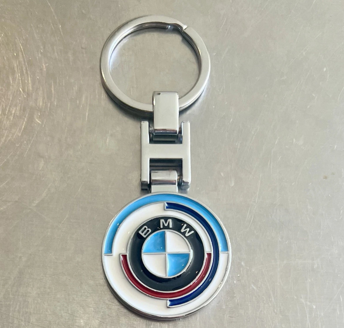 BMW Anniversary Badge Keychain