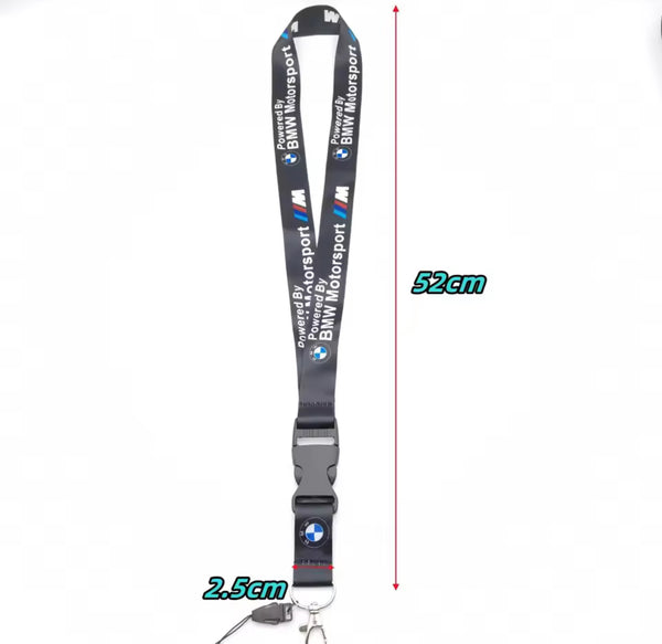 BMW Black F1 Pit crew Lanyard Keychain
