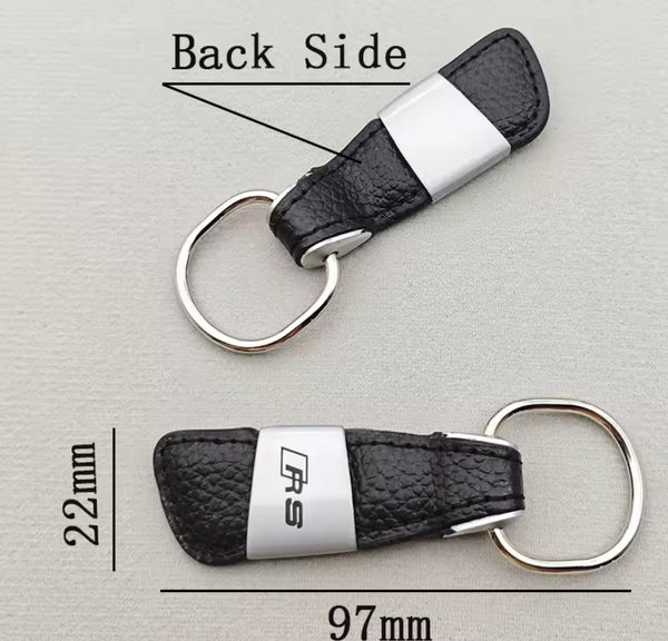 Audi RS Leather X Metal Keychain