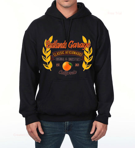 Redlands Garage Black Hoody